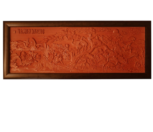 Carved Lacquer Hanging Panel